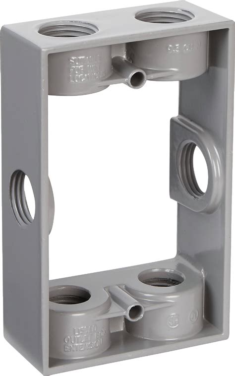 weatherproof electrical box extension|weatherproof electrical outlet box extender.